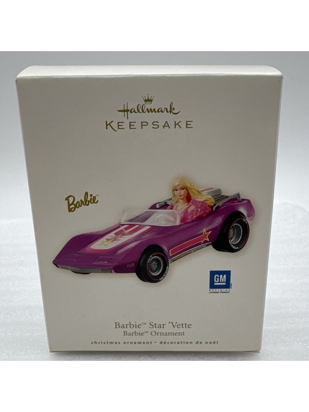2008 Hallmark Barbie Star ‘Vette GM Purple Corvette Christmas Ornament